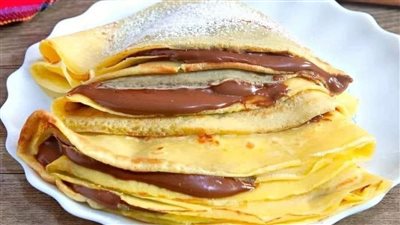 كريب النوتيلا بطريقه سهله ومبسطه