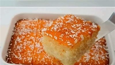 طريقة تحضير كيكة البسبوسة بالزبادي