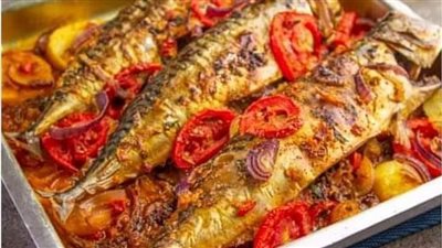 طريقة تحضير صنية سمك ماكريل