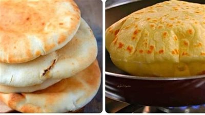 طريقة عمل العيش الشامي في الطاسة