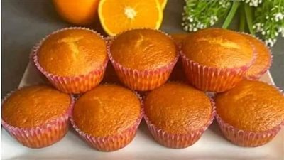 طريقة عمل كب كيك بالبرتقال
