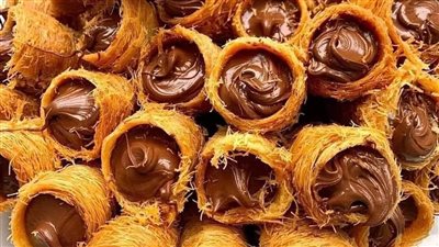 طريقة عمل أصابع الكنافة بالنوتيلا